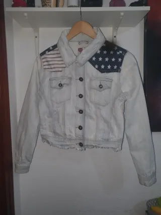 Chaqueta Vaquera Estilo Americano