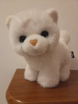 Gatto Trudi bianco peluche