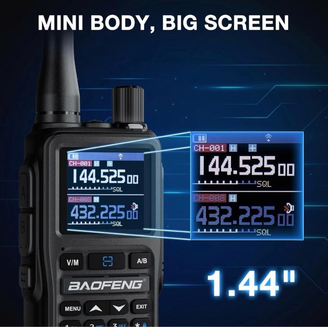 coppia (2 radio) Baofeng GT-5R Radio Dual Band 5W