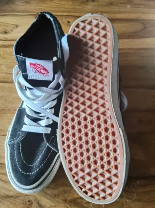 Zapatillas Vans Mujer Negras y blanco