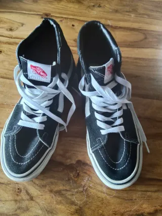 Zapatillas Vans Mujer Negras y blanco