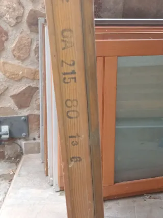 Puertas de pino con cristal