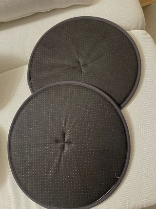 Set 2 Cuscini Rotondi Sedia in Tessuto