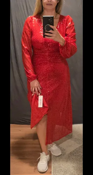 Vestido lentejuelas D&M L