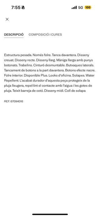 Gabardina Mango Beige