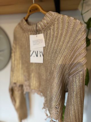 Jersey Zara metalizado S