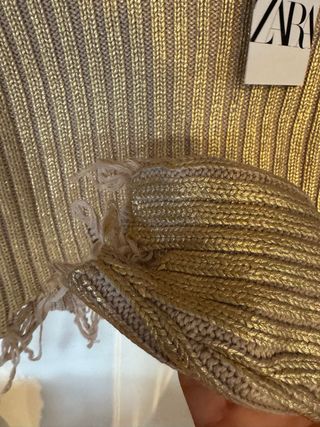 Jersey Zara metalizado S