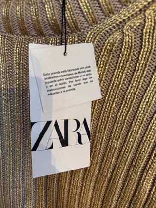 Jersey Zara metalizado S