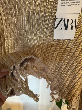 Jersey Zara metalizado S