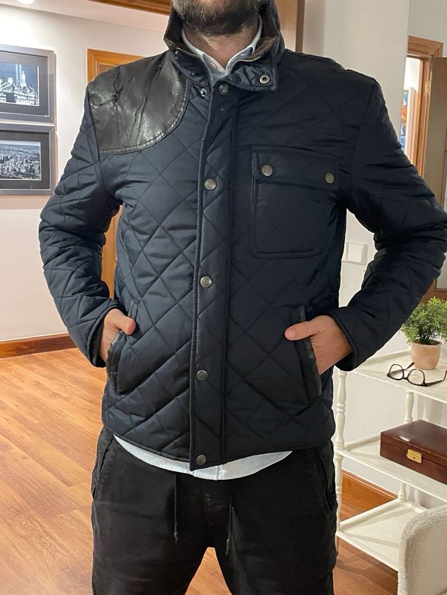 Parka Zara Hombre Negra