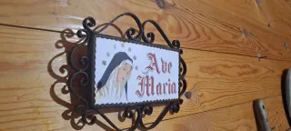 Azulejo Ave Maria con marco
