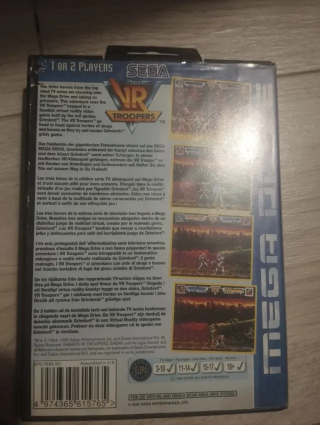 VR Troopers Sega Mega Drive