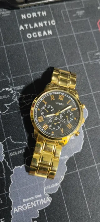 Reloj Guess Hendrix Hombre Multifunción Dorado