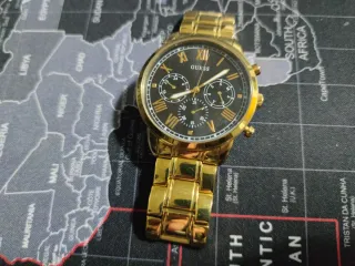 Reloj Guess Hendrix Hombre Multifunción Dorado