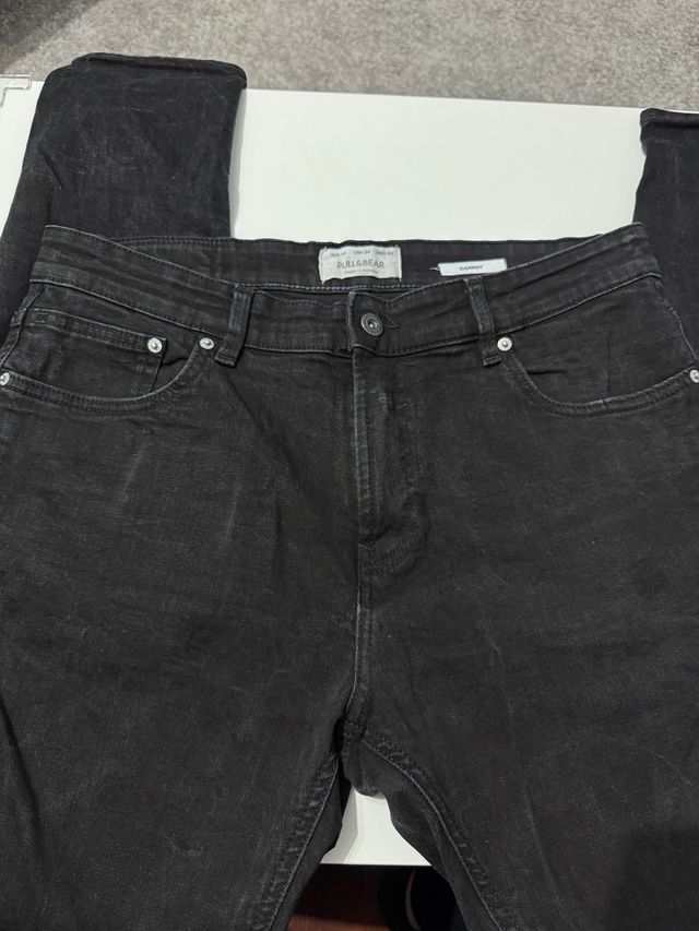 Jeans Negro Hombre Pull&Bear  Talla M/44