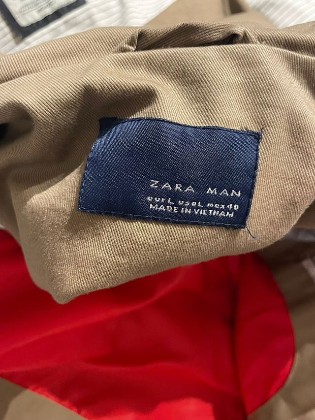 Parka Zara Hombre Talla M Verde Militar