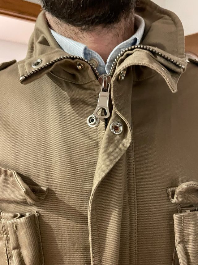 Parka Zara Hombre Talla M Verde Militar