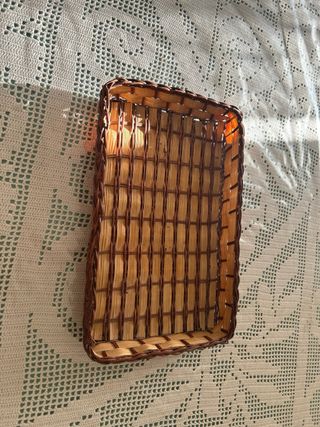 Cestino rettangolare in vimini