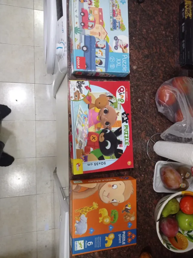 Lote 3 Puzles Djeco, Goula, Bing