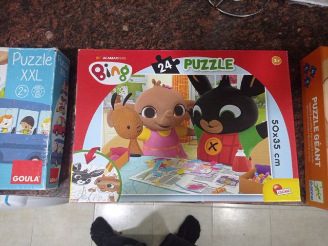 Lote 3 Puzles Djeco, Goula, Bing