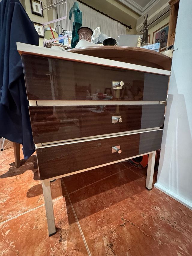 Cómoda vintage 3 cajones retro