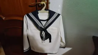 Traje comunión niño marinero blanco