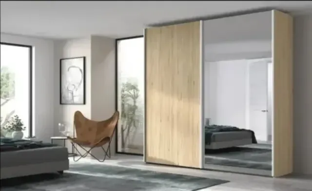 ARMARIO 2 PUERTAS CORREDERAS CON ESPEJO