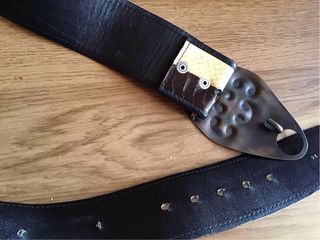 Cintura pelle serpente fibbia rame