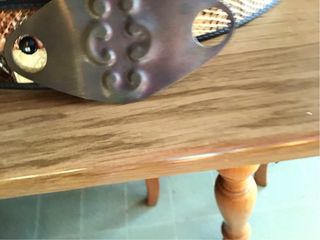 Cintura pelle serpente fibbia rame