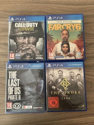 4 Videojuegos PS4: Call of Duty, Far Cry 6, The La