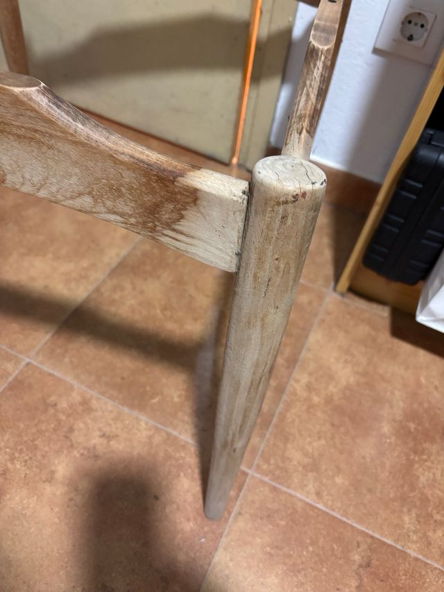 Estructura de madera para mesa de centro