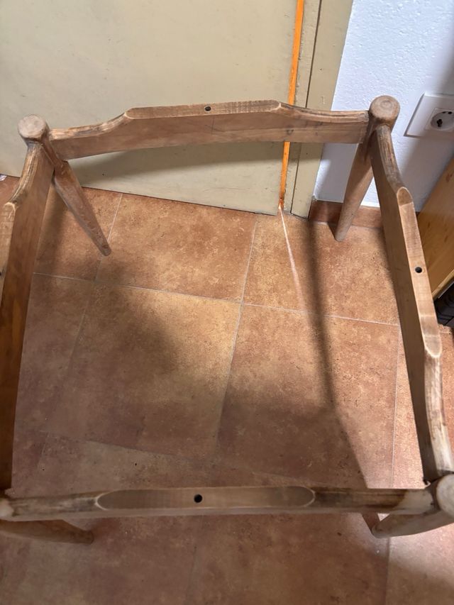 Estructura de madera para mesa de centro