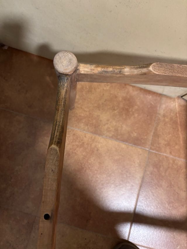 Estructura de madera para mesa de centro