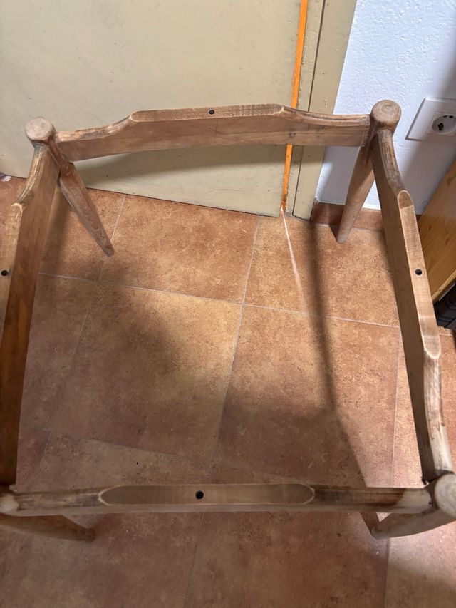 Estructura de madera para mesa de centro