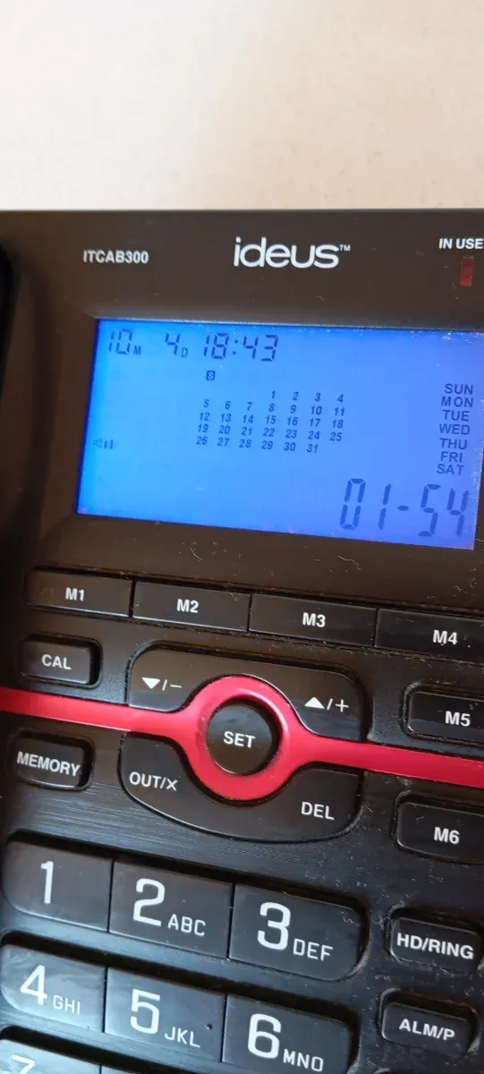 Teléfono Ideus con agenda y manos libres