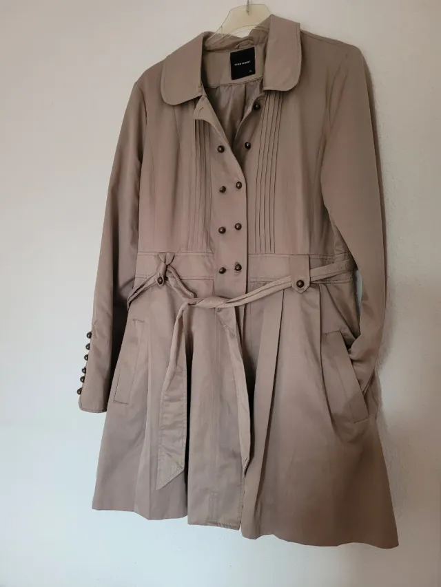 Gabardina VERO MODA Beige Talla M