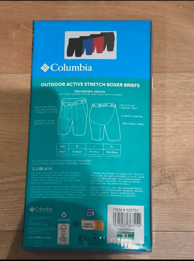 Boxers Columbia XL Outdoor Active Stretch