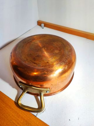 PENTOLA IN RAME DIAMETRO 24 CM ALTEZZA 10 CM