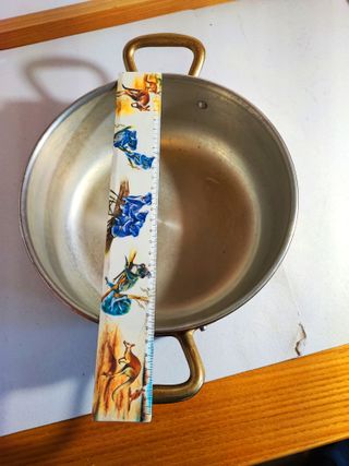 PENTOLA IN RAME DIAMETRO 24 CM ALTEZZA 10 CM