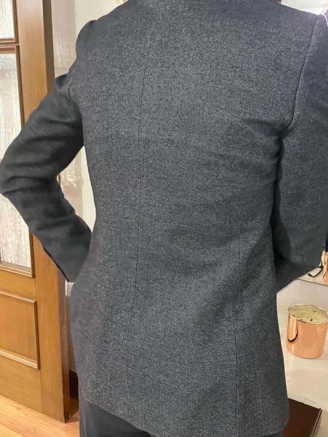 Blazer Massimo Dutti Gris