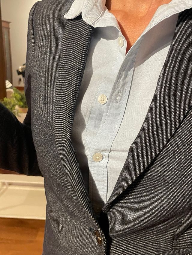 Blazer Massimo Dutti Gris