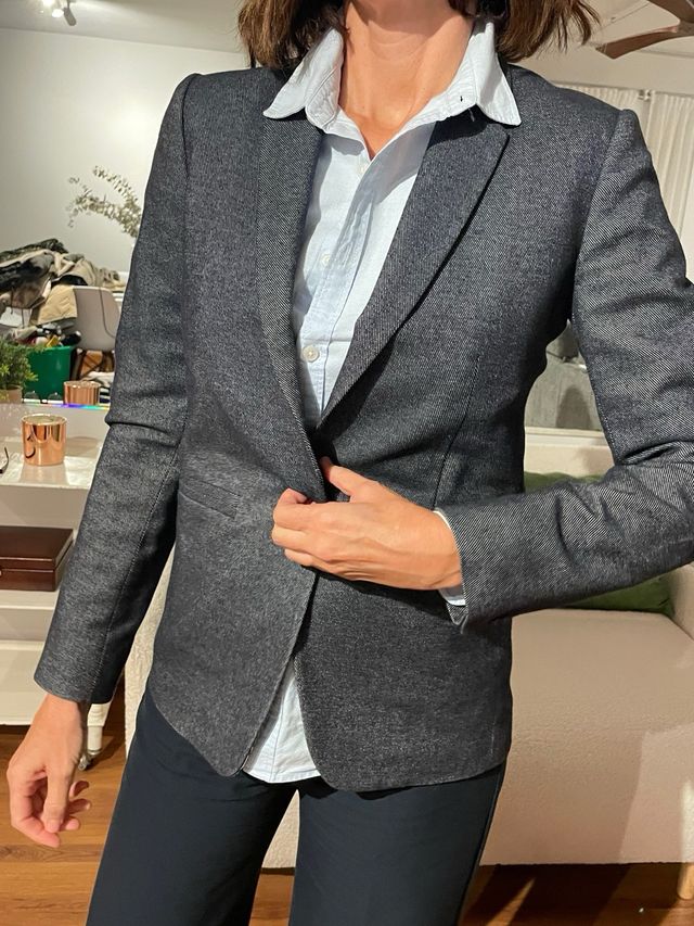 Blazer Massimo Dutti Gris