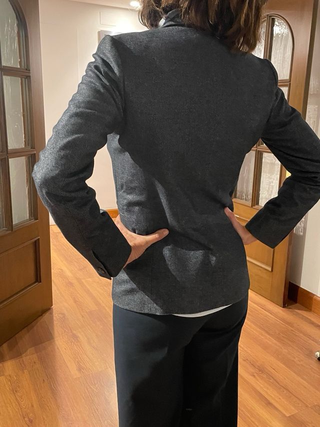 Blazer Massimo Dutti Gris