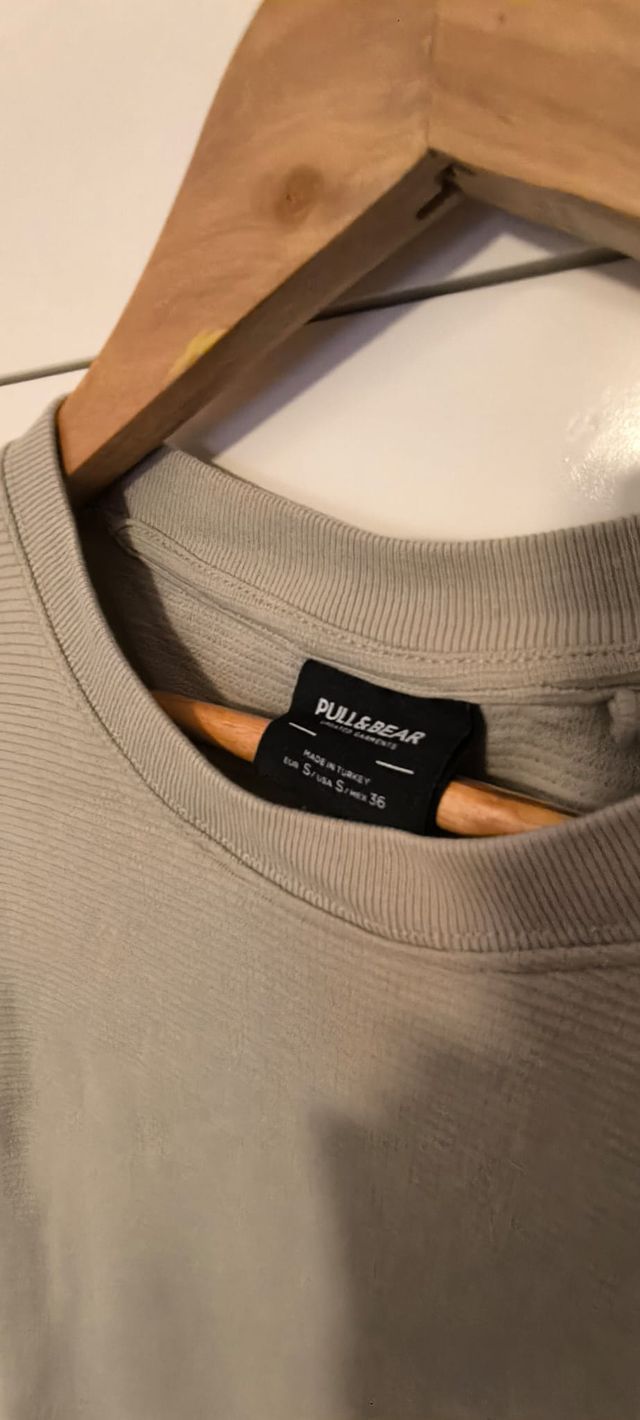 Camiseta Pull&Bear Talla S Algodón Verde