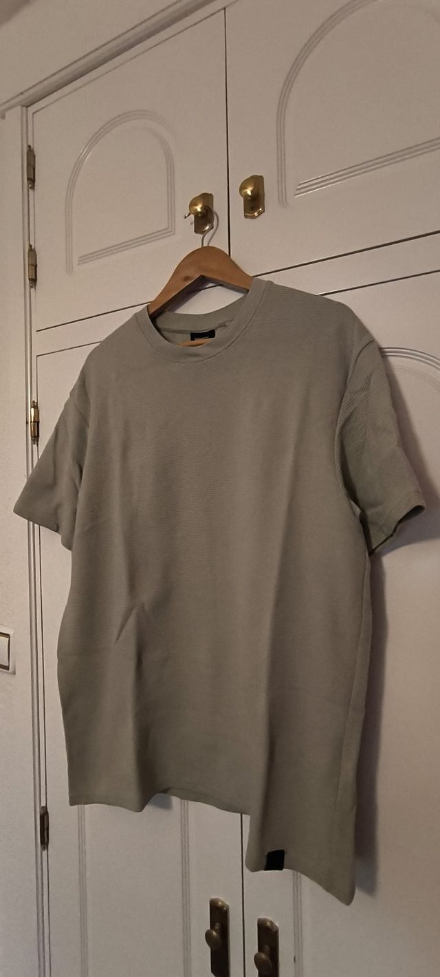 Camiseta Pull&Bear Talla S Algodón Verde