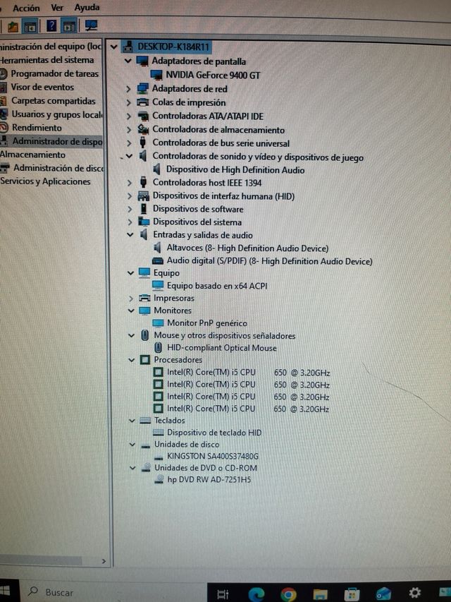 Ordenador completo i5 SSD Windows 10 GT económico 