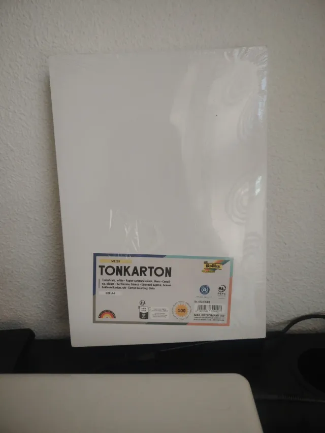 Cartulina Tonkarton DIN A4 Blanco