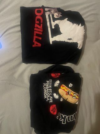 Lote 2 Camisetas Gráficas Talla M