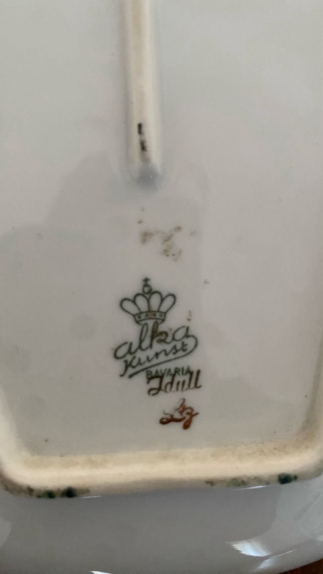 Platos decorativos vintage pintados a mano