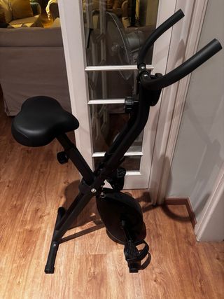 Bici Estática Plegable Negra